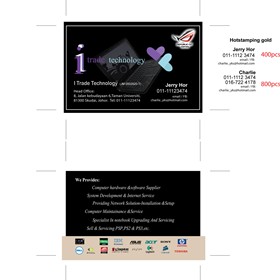 Name Card Design: I Trade Technology